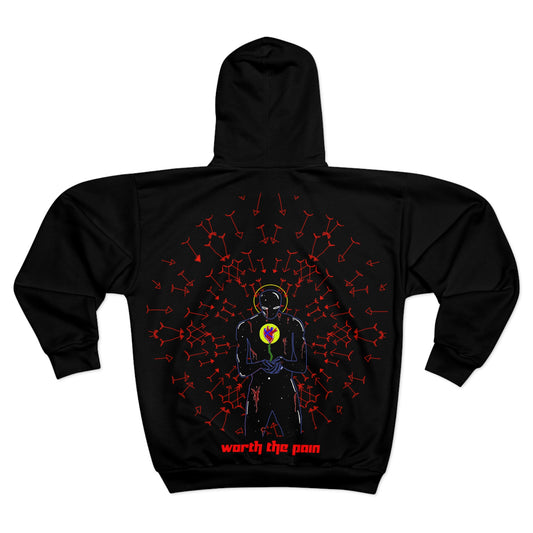 Worth The Pain Zip Hoodie